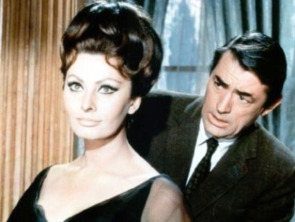 Loren and Gregory Peck in Arabesque (1966)