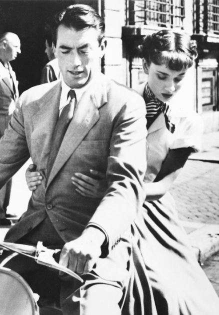 Peck and Hepburn in Rome